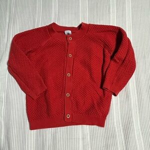 Petit Bateau Vibrant Red Knit Sweater